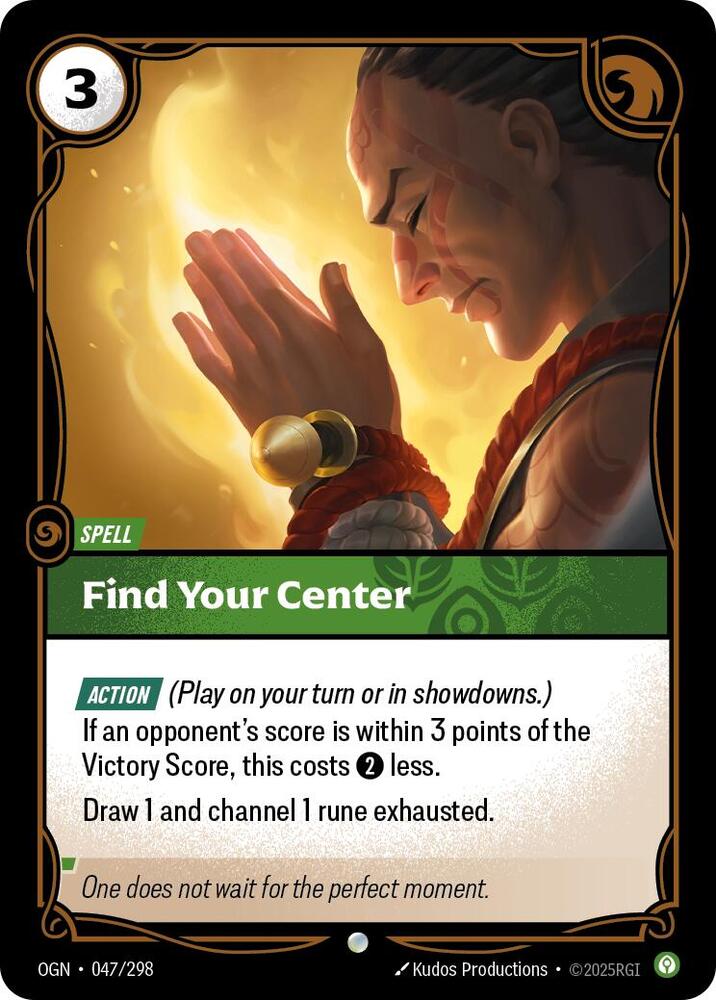 Find Your Center 047/298 (Origins)  - Foil