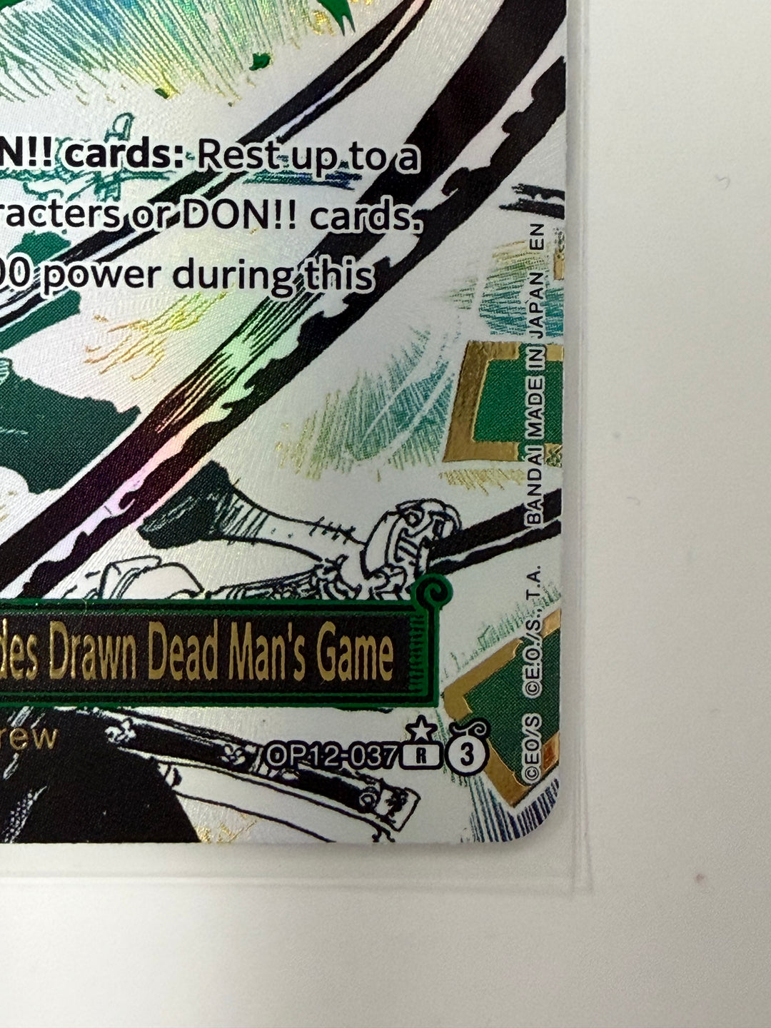 Demon Aura Nine Sword Style Asura Blades Drawn Dead Man's Game (OP12-037) (Alternate Art)