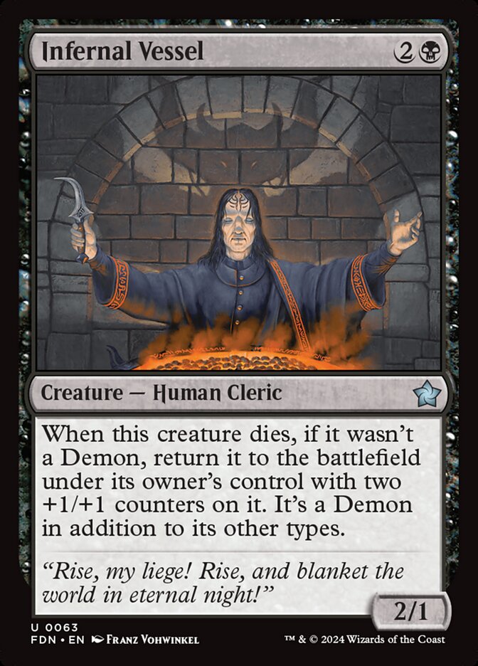 Infernal Vessel 63/291 (Foundations)  - Foil