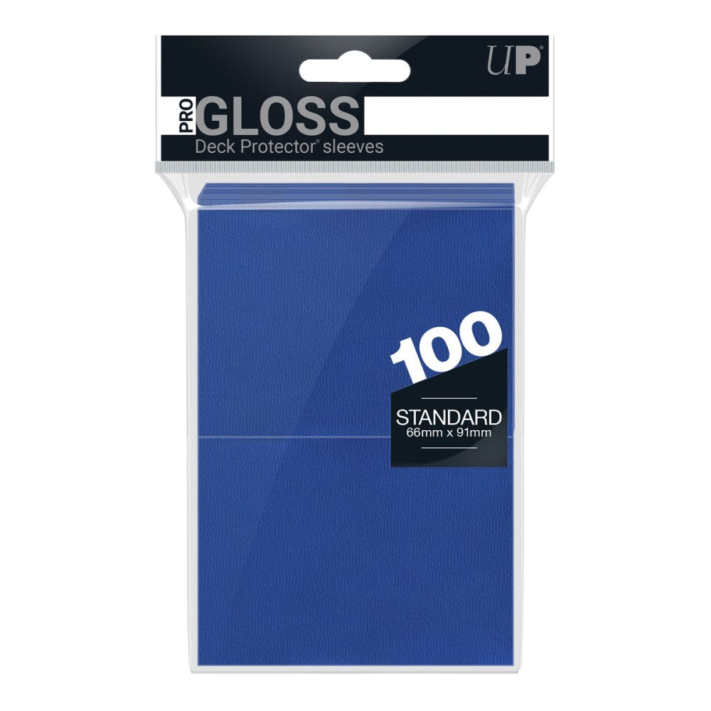 Ultra Pro: UP82692 PRO-Gloss 100ct Standard Deck Protector sleeves: Blue