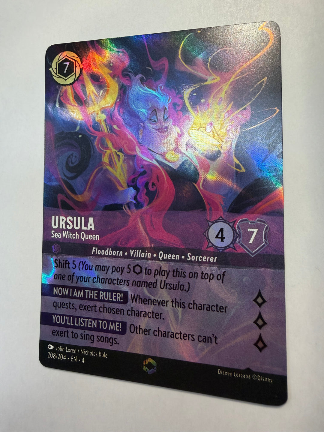 Ursula - Sea Witch Queen - 208/204 (Enchanted) - Ursula's Return (4)
