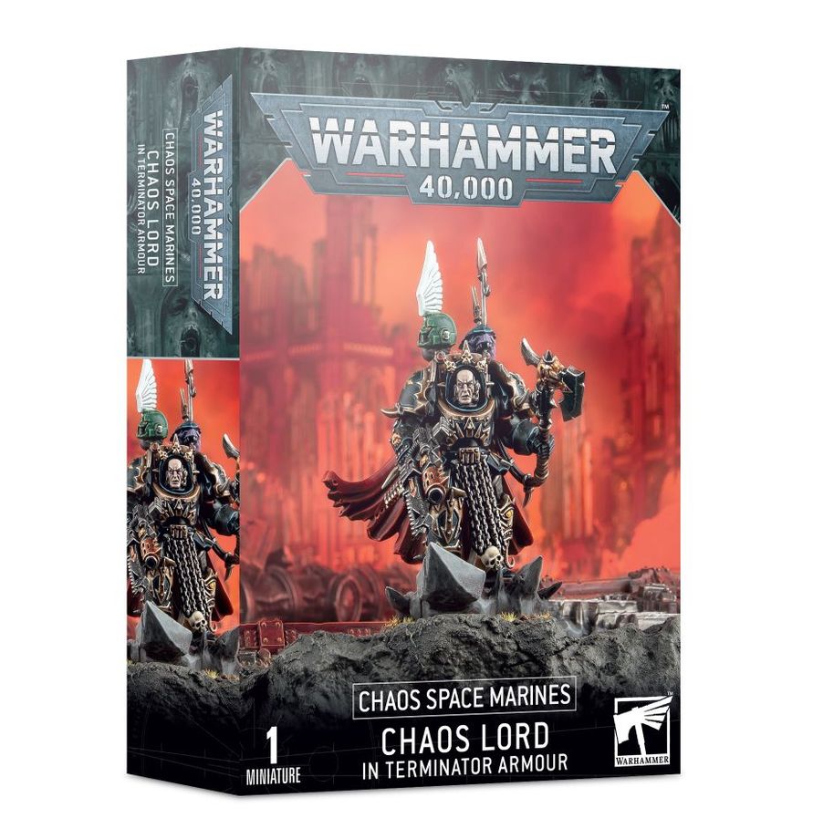 43-12 Chaos Space Marines: Chaos Lord In Terminator Armour