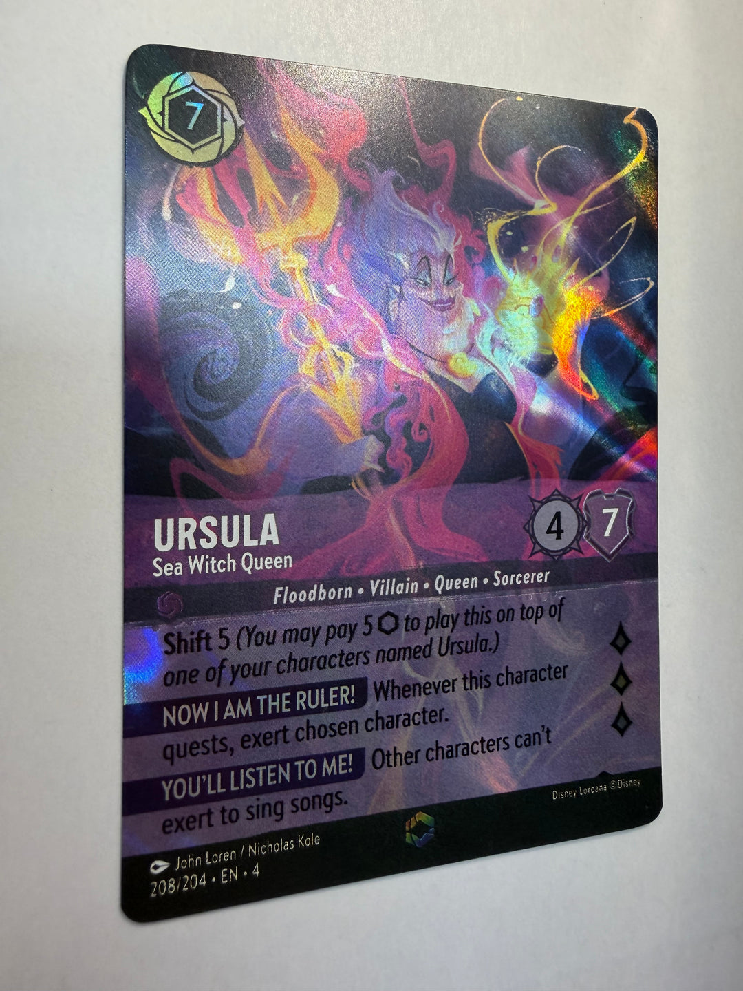 Ursula - Sea Witch Queen - 208/204 (Enchanted) - Ursula's Return (4)