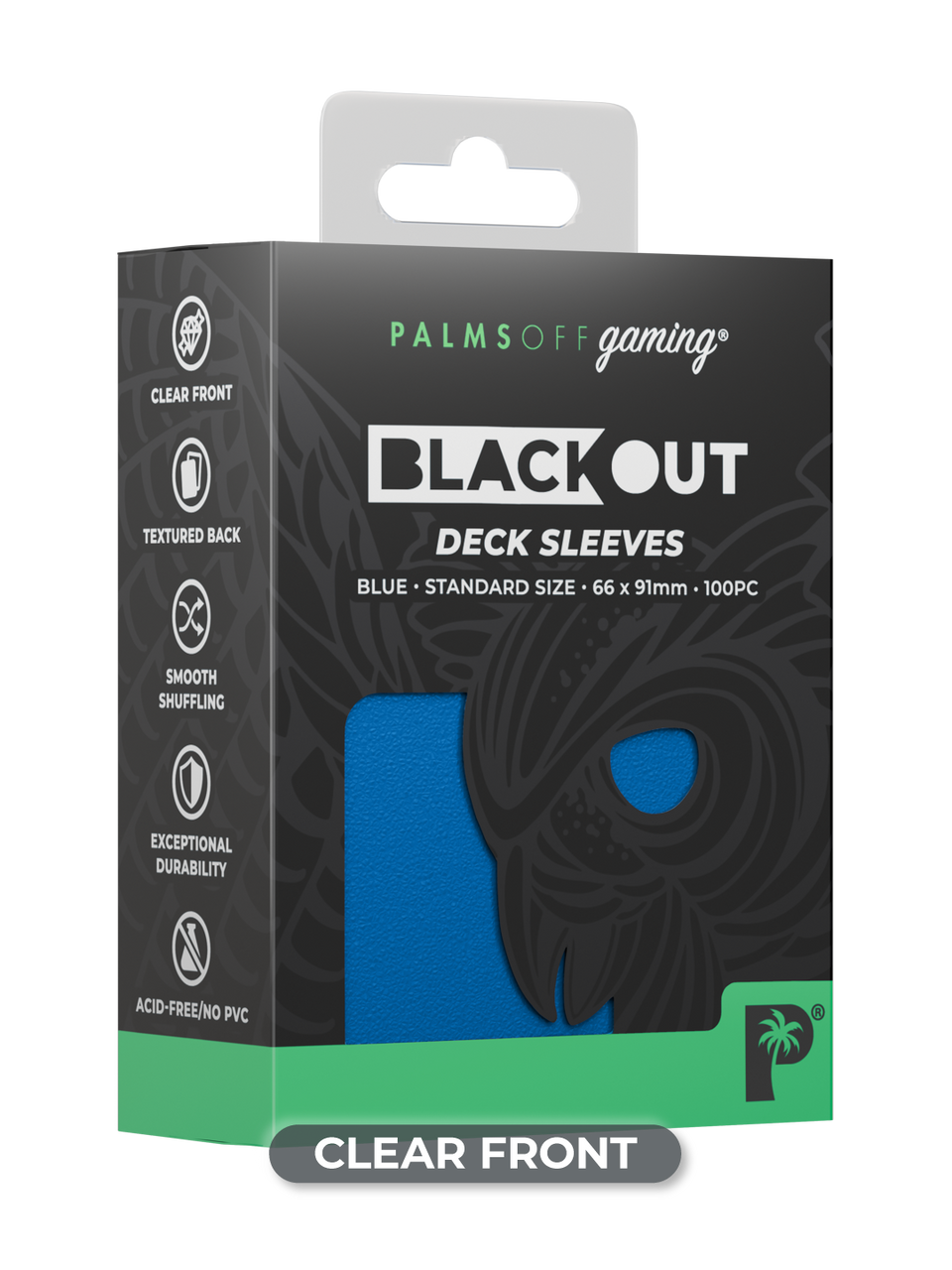 Blackout Deck Sleeves - Standard Size - Blue
