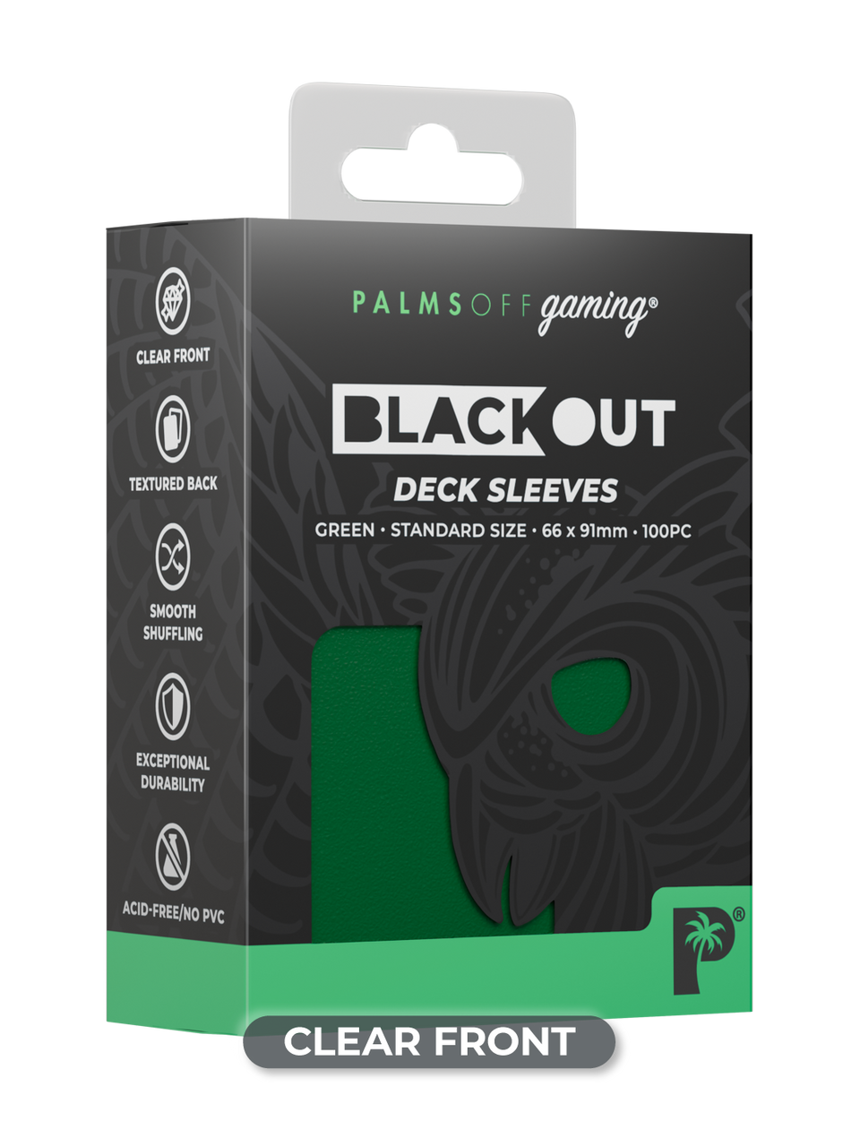 Blackout Deck Sleeves - Standard Size - Green