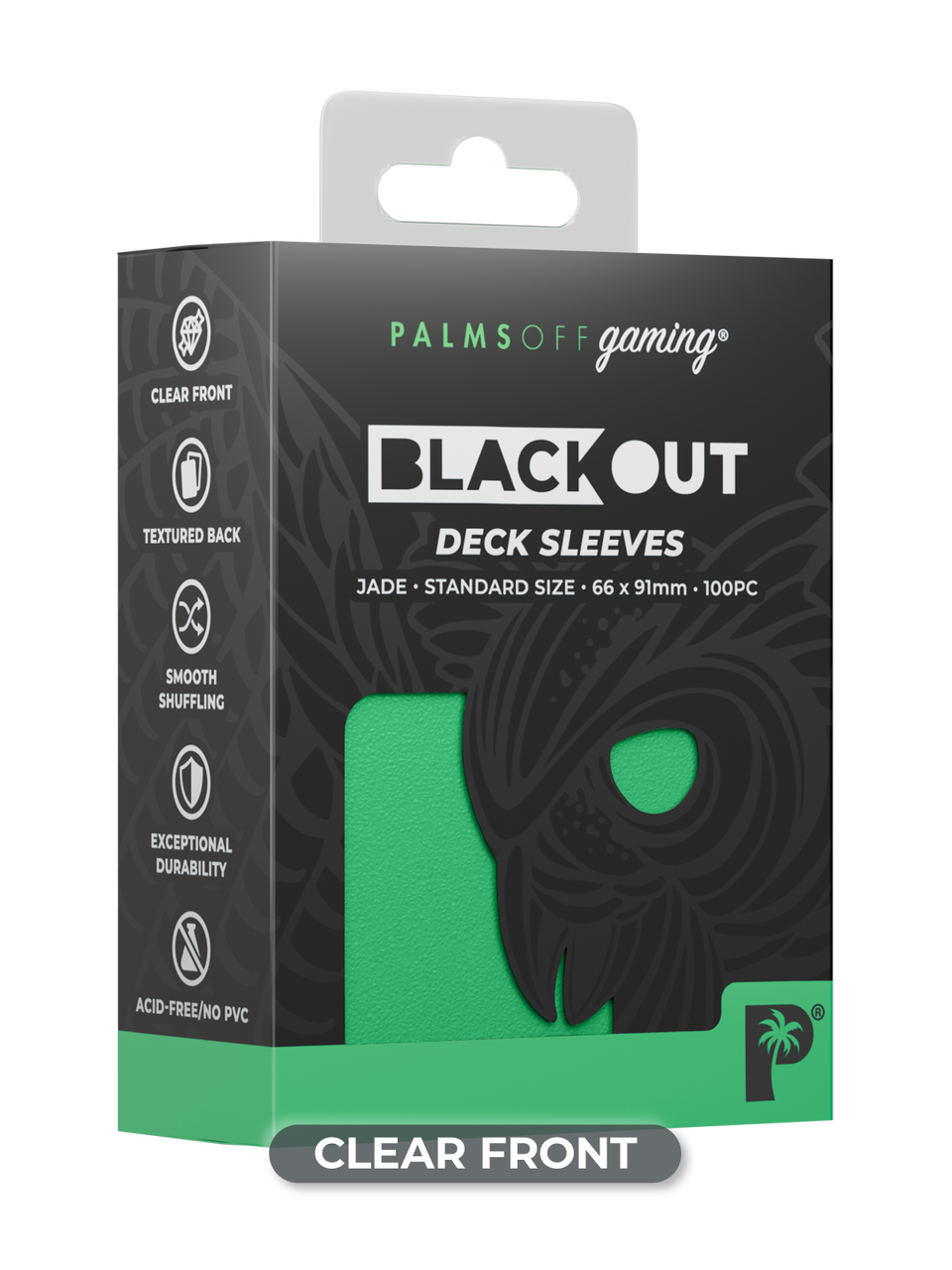 Blackout Deck Sleeves - Standard Size - Jade
