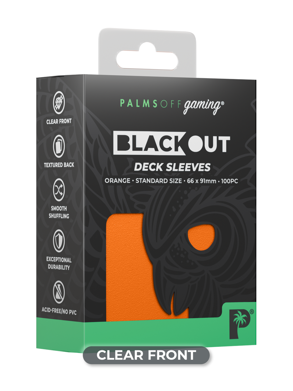 Blackout Deck Sleeves - Standard Size - Orange