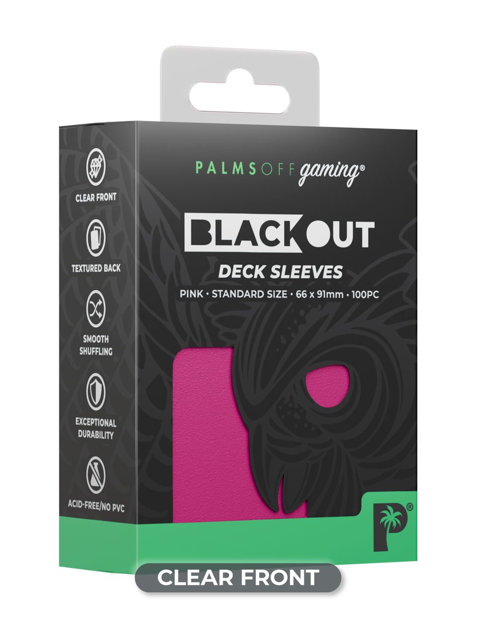Blackout Deck Sleeves - Standard Size - Pink