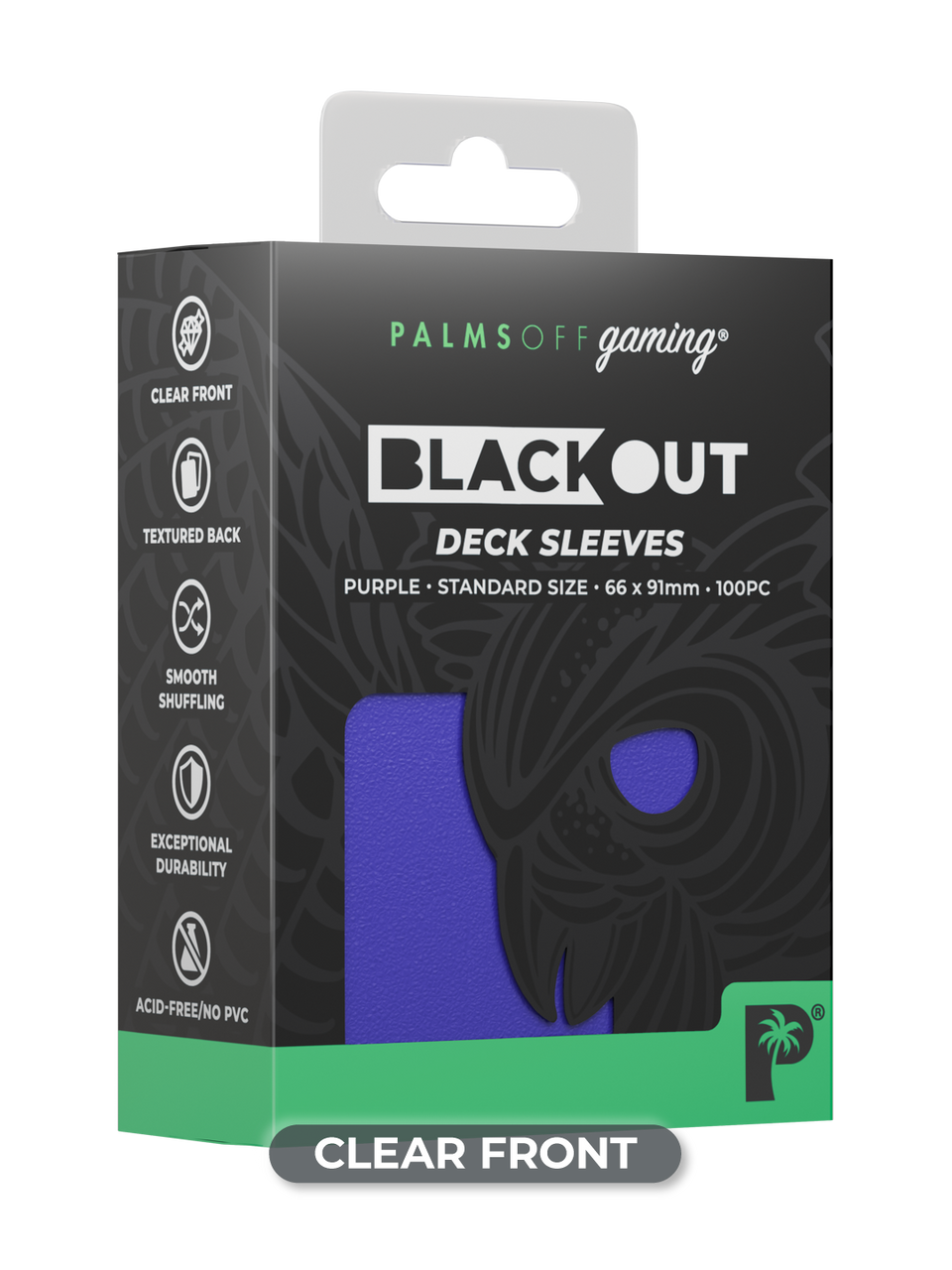 Blackout Deck Sleeves - Standard Size - Purple