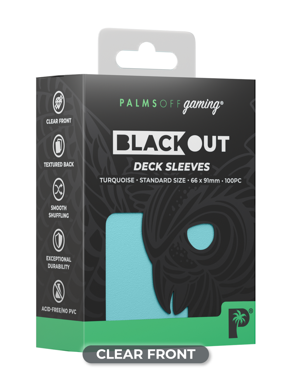 Blackout Deck Sleeves - Standard Size - Turquoise