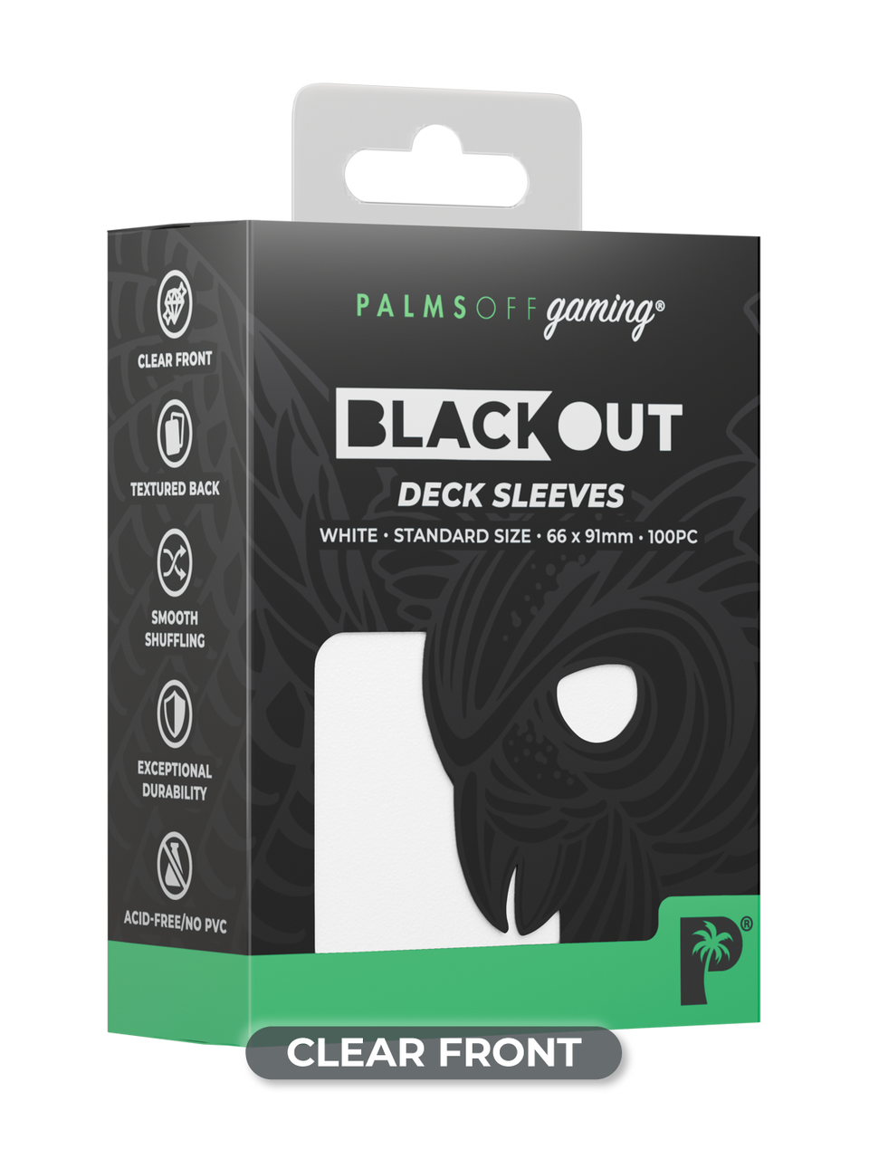Blackout Deck Sleeves - Standard Size - White