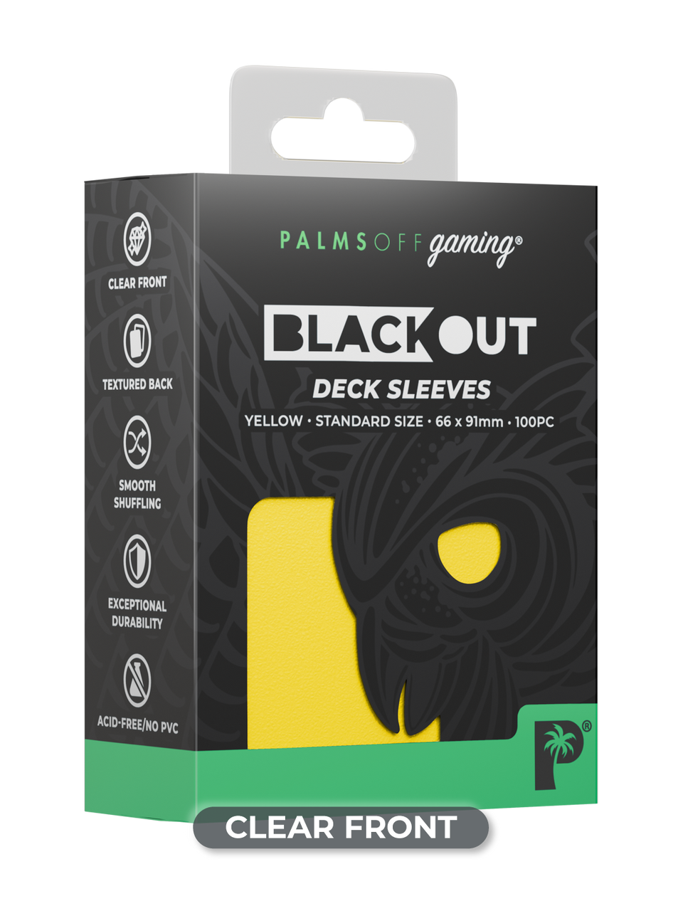 Blackout Deck Sleeves - Standard Size - Yellow