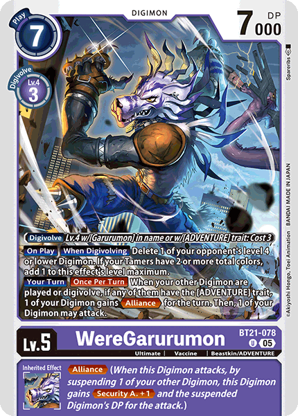 WereGarurumon (BT21-078)