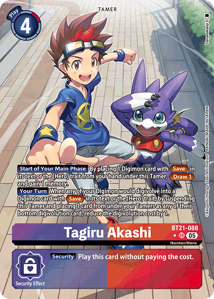 Tagiru Akashi (BT21-088) (Alternate Art)