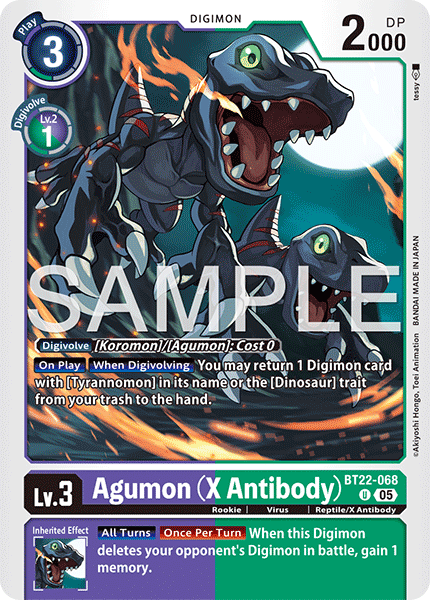 Agumon (X Antibody) (BT22-068)