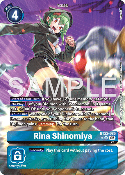 Rina Shinomiya (BT22-085) (Alternate Art)