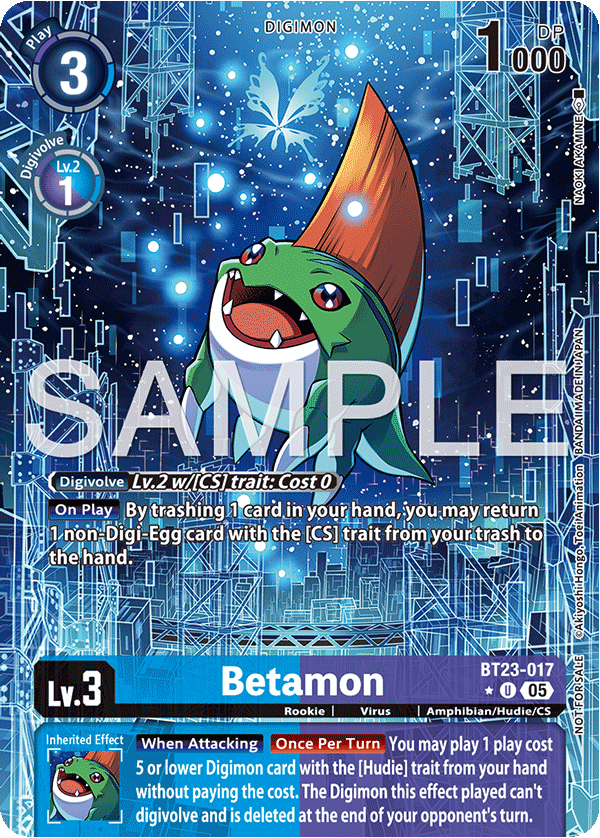 Betamon (BT23-017) (Box Topper)