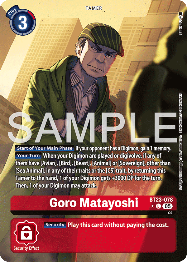 Goro Matayoshi (BT23-078) (Alternate Art)