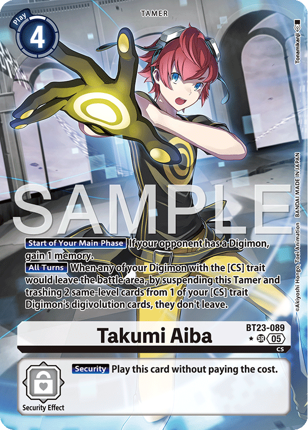 Takumi Aiba (BT23-089) (Alternate Art)