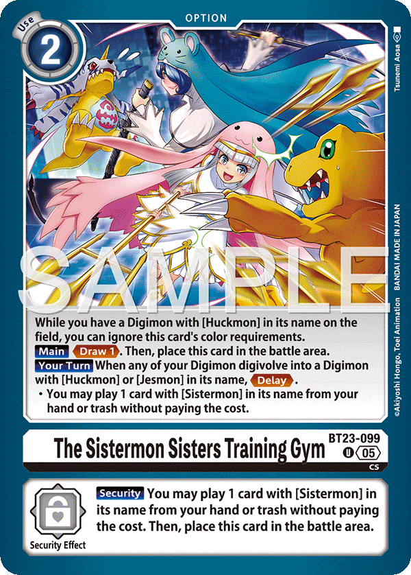The Sistermon Sisters Training Gym (BT23-099)