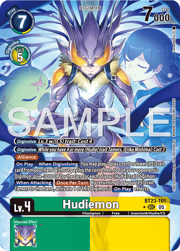 Hudiemon (BT23-101) (Alternate Art)