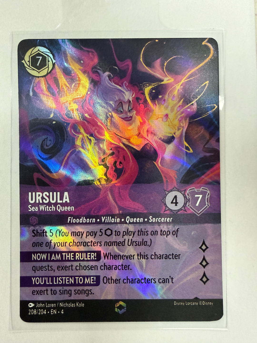 Ursula - Sea Witch Queen - 208/204 (Enchanted) - Ursula's Return (4)