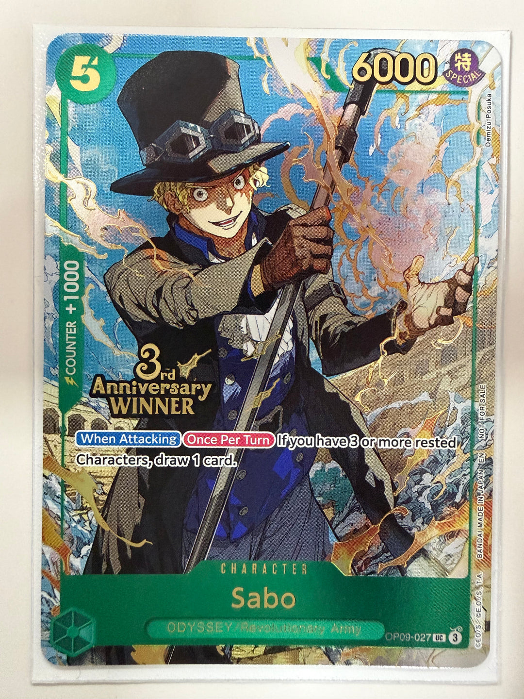 Sabo - OP09-027 (3rd Anniversary Winner)
