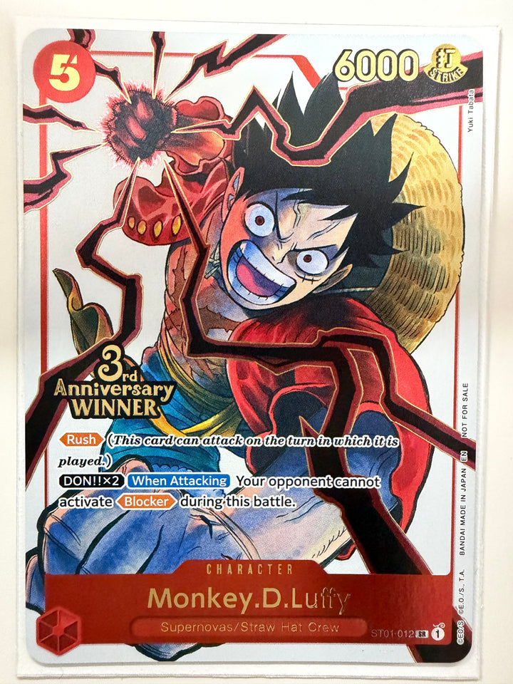 Monkey.D.Luffy - ST01-012 (3rd Anniversary Winner)