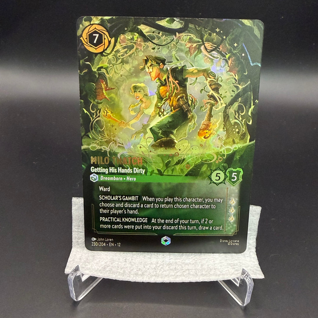 Milo Thatch - Getting His Hands Dirty - 230/204 (Enchanted) - Wilds Unknown (12)