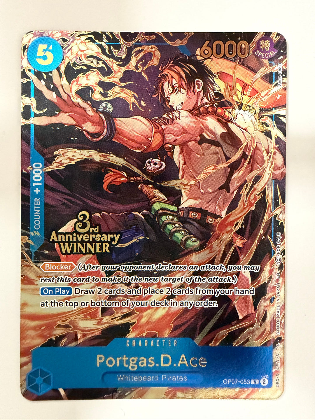 Portgas.D.Ace - OP07-053 (3rd Anniversary Winner)