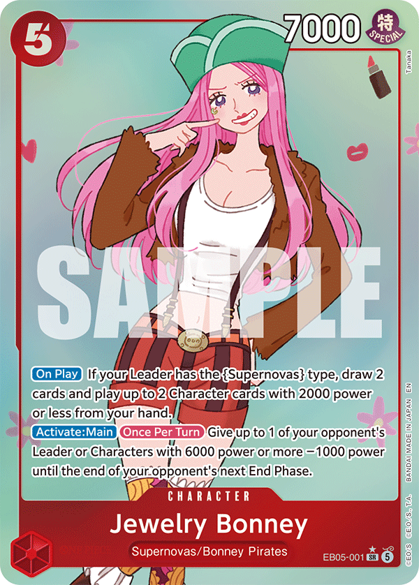 Jewelry Bonney EB05-001 (Extra Booster: One Piece Heroines Edition Vol. 2)  - Alternate Art Foil