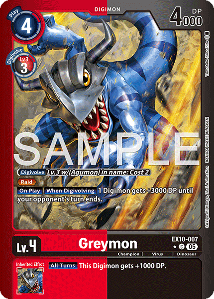 Greymon (EX10-007) (Limited Foil)