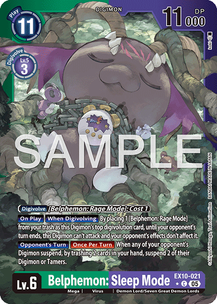 Belphemon: Sleep Mode (EX10-021) (Limited Foil)