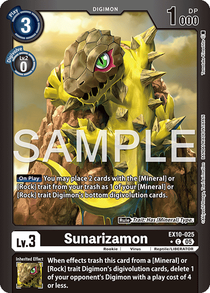 Sunarizamon (EX10-025) (Limited Foil)