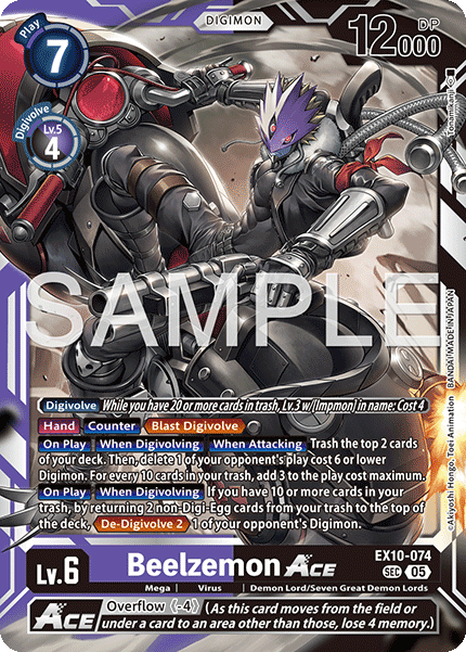 Beelzemon ACE (EX10-074) (Secret Rare)
