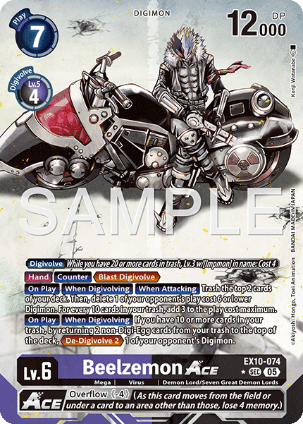 Beelzemon ACE (EX10-074) (Alternate Art)