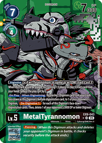 MetalTyrannomon (EX9-043) (Alternate Art)