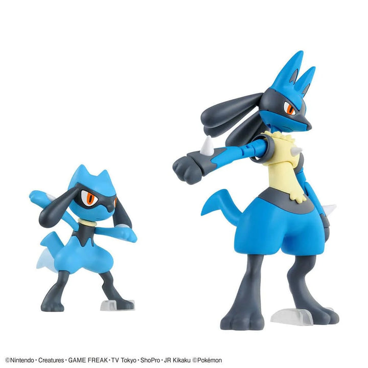 Pokemon Model Kit RIOLU and LUCARIO