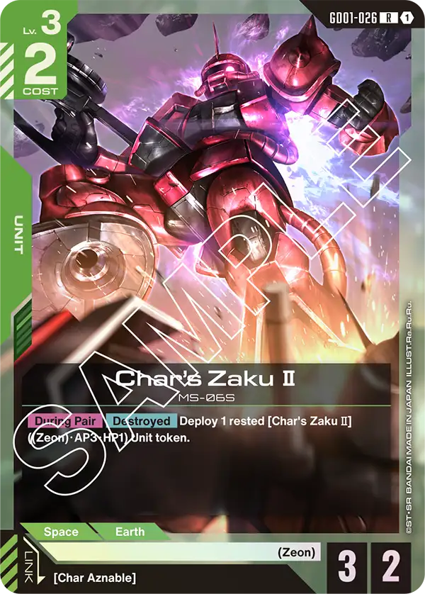 Char's Zaku II (GD01-026)