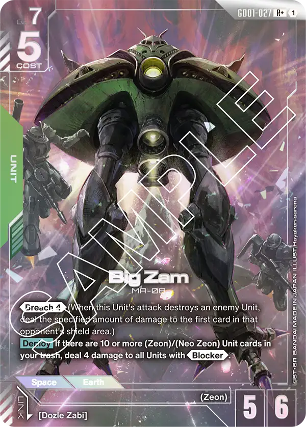 Big Zam (GD01-027) (Alternative Art)