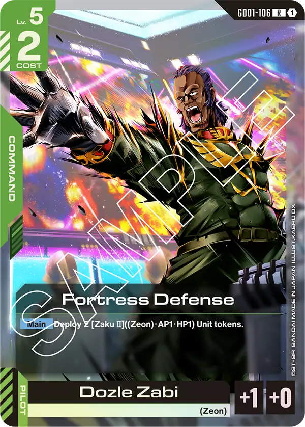 Fortress Defense / Dozle Zabi (GD01-106)