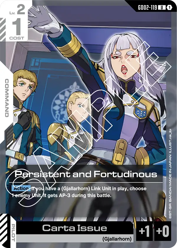 Persistent and Fortudinous / Carta Issue (GD02-119)