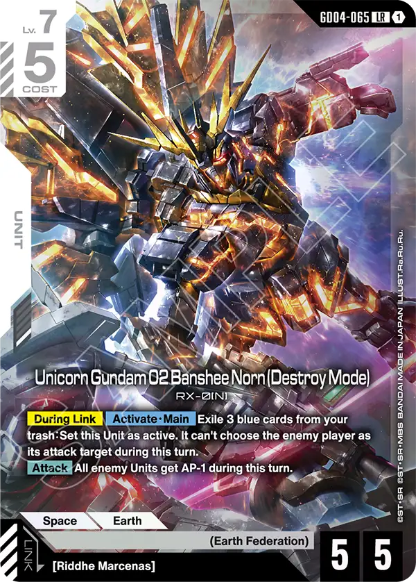 Unicorn Gundam 02 Banshee Norn (Destroy Mode) (GD04-065)
