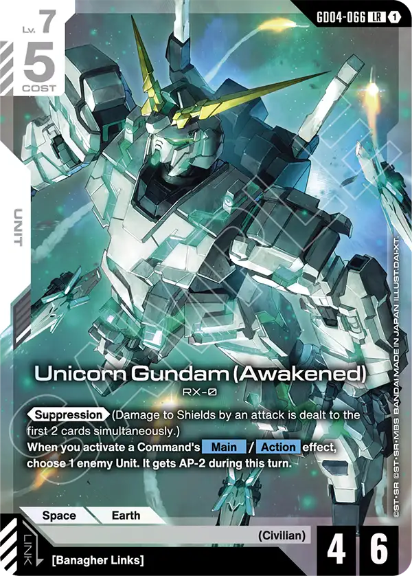Unicorn Gundam (Awakened) (GD04-066)