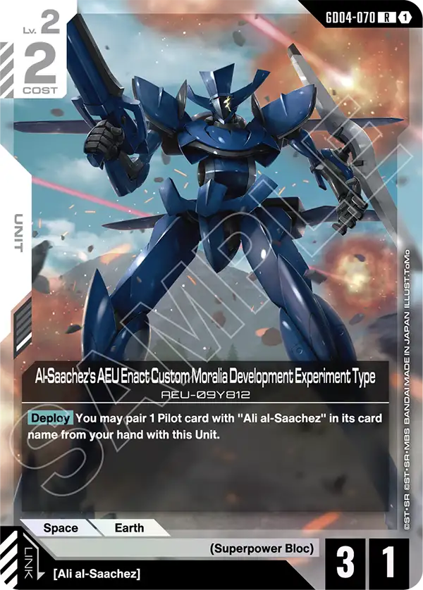 Al-Saachez 's AEU Enact Custom Moralia Development Experimental Type (GD04-070)