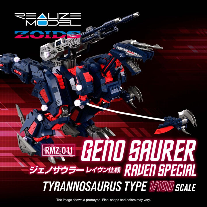 1/100 Zoids Realize Model RMZ-12 Geno Saurer (Raven Special) [ETA 20th March]