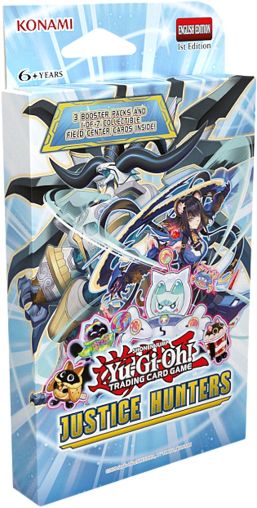 YuGiOh Justice Hunters - 7 x Card 3 Pack Tuckbox