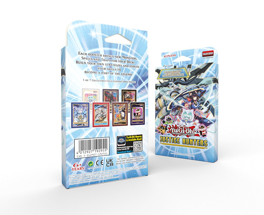 YuGiOh Justice Hunters - 7 x Card 3 Pack Tuckbox