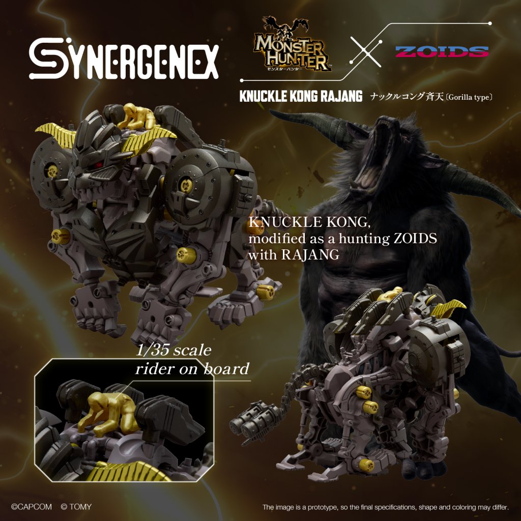 Kotobukiya 1/35 Zoids Monster Hunter X Zoids Knuckle Kong Rajang