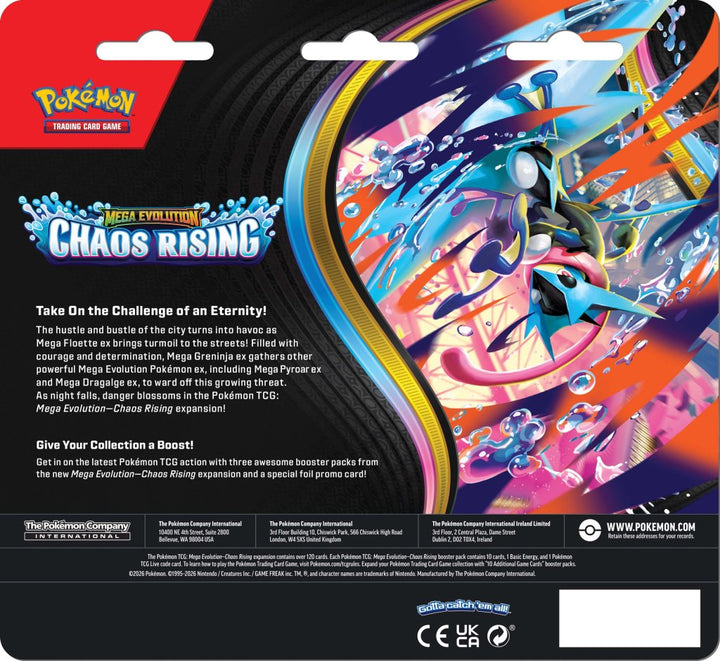 Pokémon TCG: Mega Evolution Chaos Rising 3-Booster Blister (Pick-up Only)